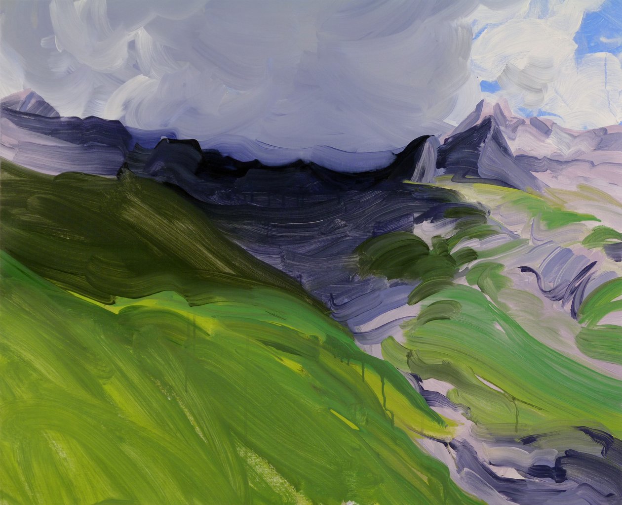 Leukerbad 32，2014 年（丙烯酸画布） 作者 奥利维尔·莫雷尔（Olivier Morel）