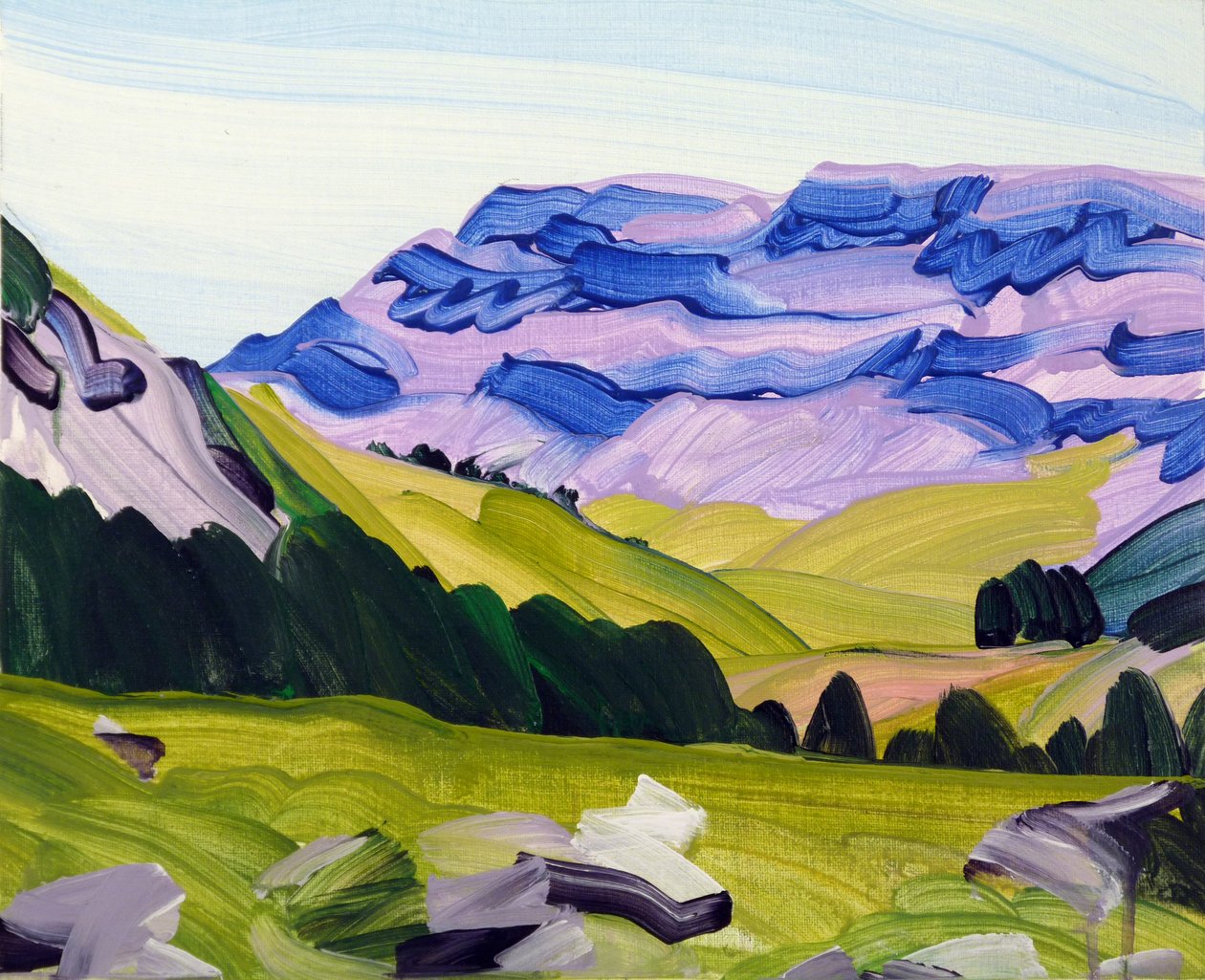 Leukerbad 33，2017（丙烯酸画布） 作者 奥利维尔·莫雷尔（Olivier Morel）