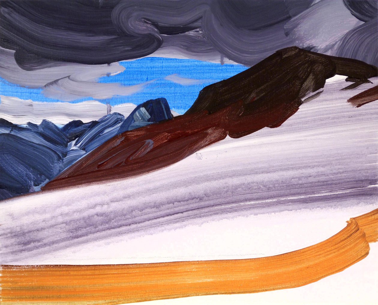 Leukerbad 5，2012 年（丙烯酸画布） 作者 奥利维尔·莫雷尔（Olivier Morel）