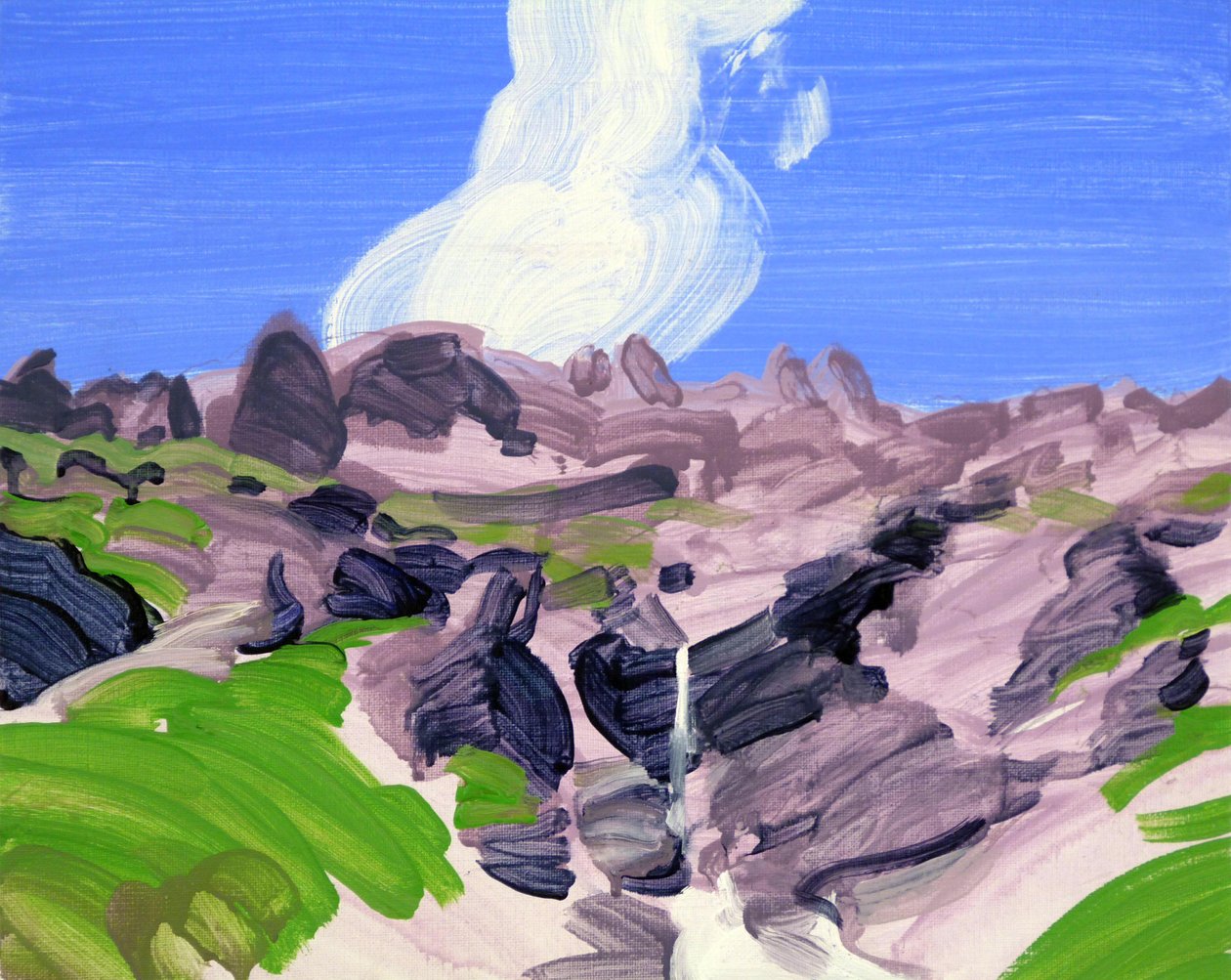 Leukerbad 8，2012 年（丙烯酸画布） 作者 奥利维尔·莫雷尔（Olivier Morel）