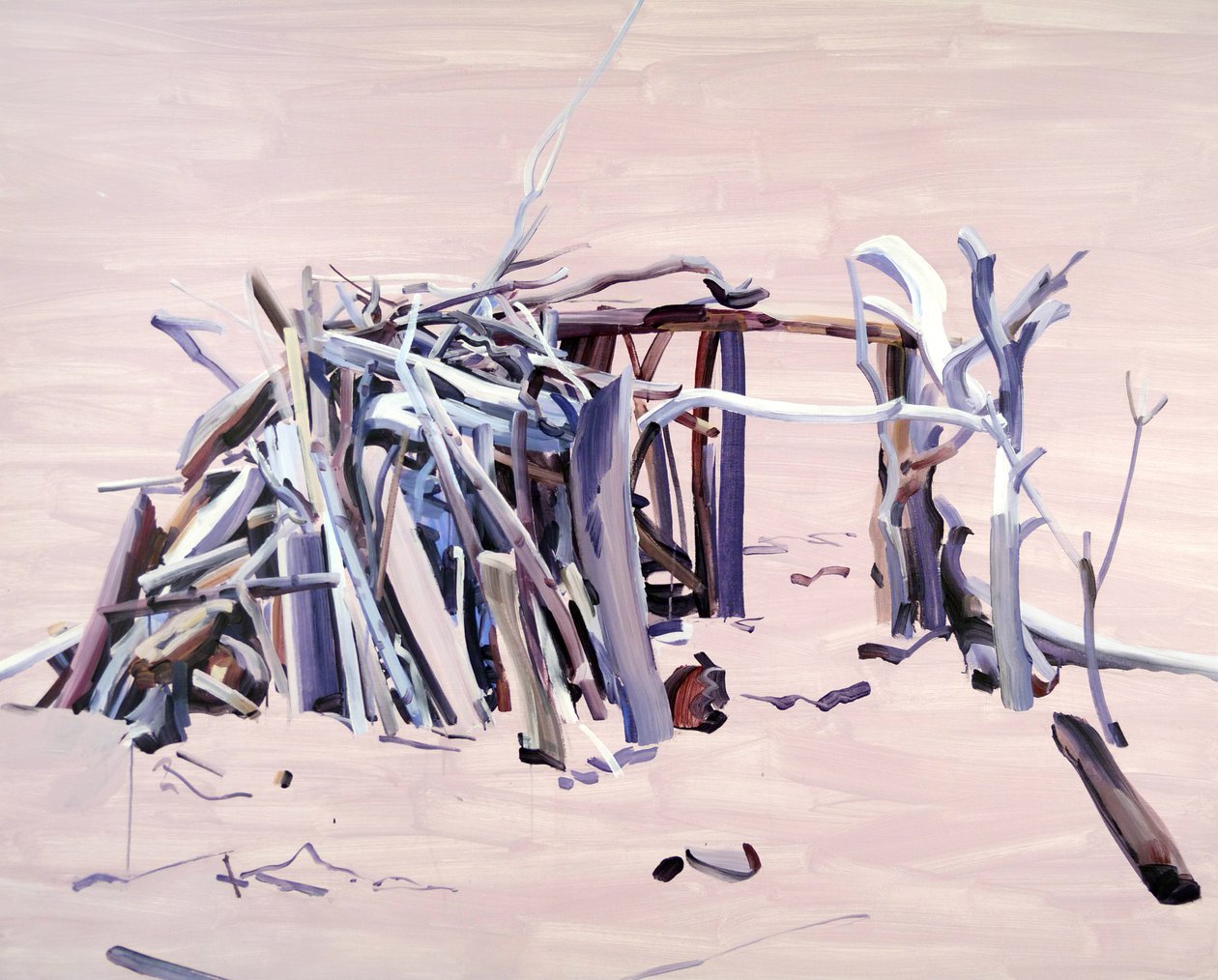 Maison01，2015年（布面丙烯） 作者 奥利维尔·莫雷尔（Olivier Morel）
