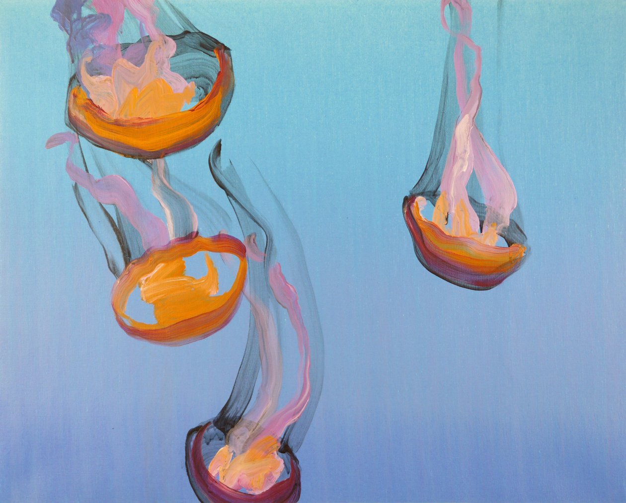 Méduses 13, 2013（丙烯酸画布） 作者 奥利维尔·莫雷尔（Olivier Morel）