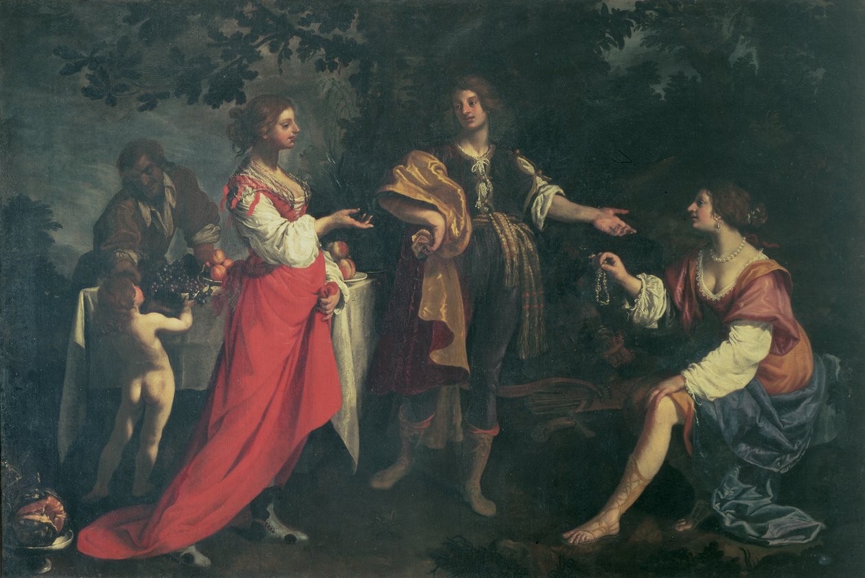 当归和摩尔人，Medoro，1634年 作者 奥拉齐奥·菲达尼（Orazio Fidani）