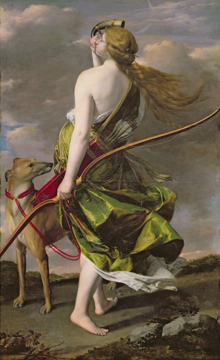 Diana the Hunter，c.1624-25 作者 奥拉齐奥·真蒂莱斯基