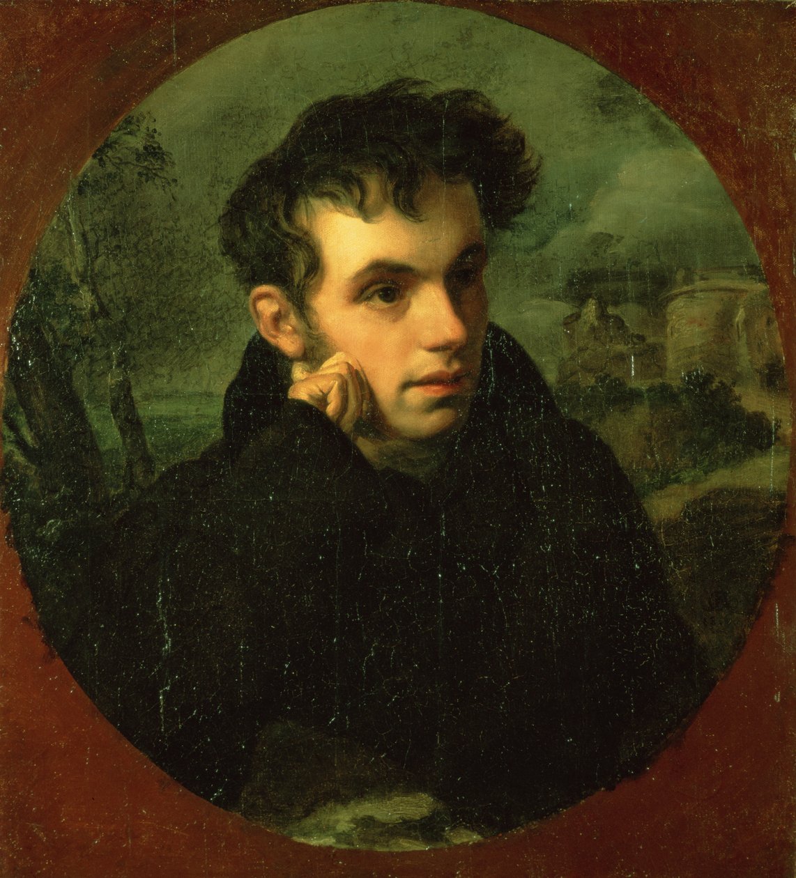 Vassily Zhukovsky的肖像，1816年 作者 奥雷斯特·阿达莫维奇·基普伦斯基