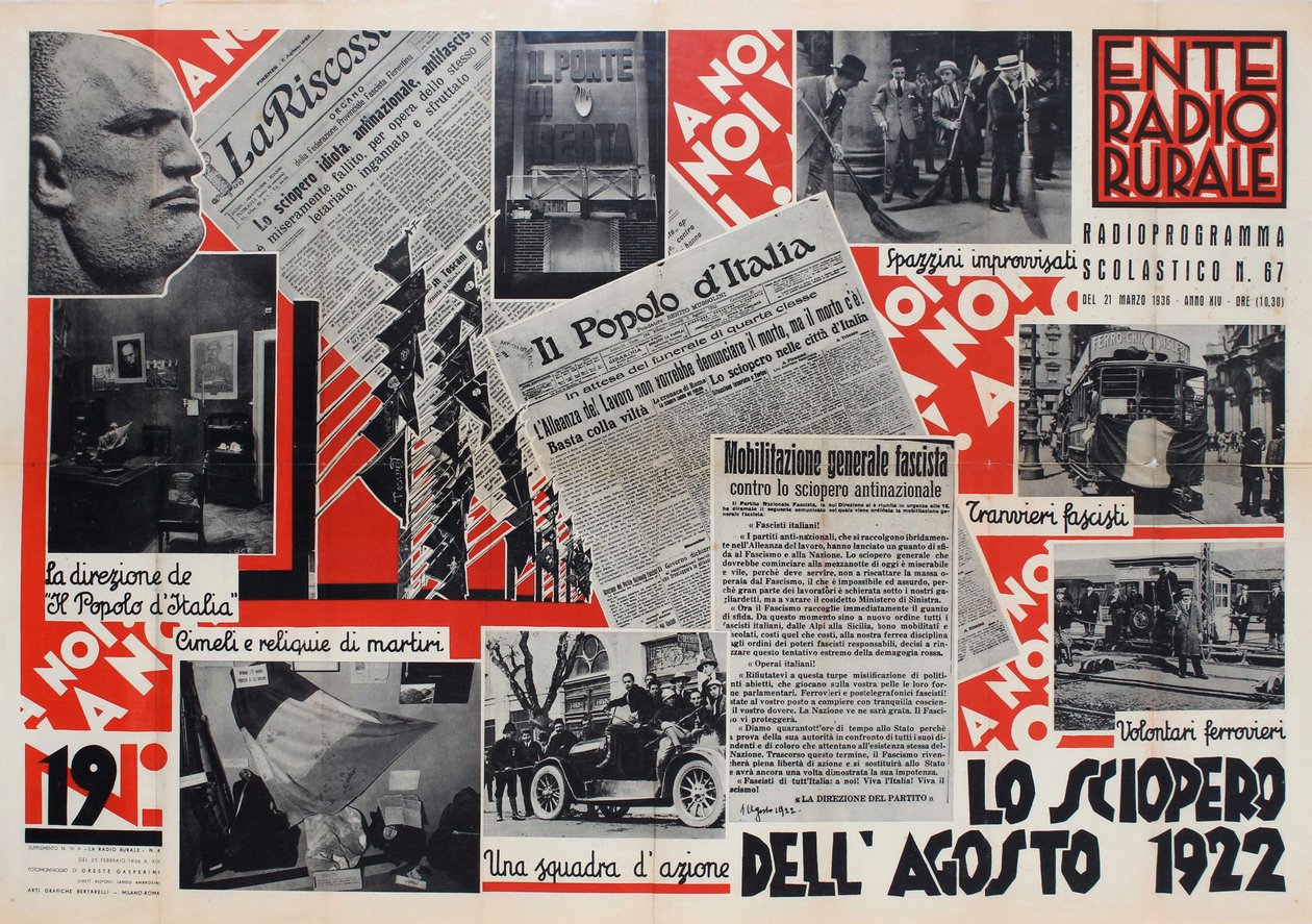 学校广播节目第67期，1936年。 作者 奥雷斯特·加斯佩里尼