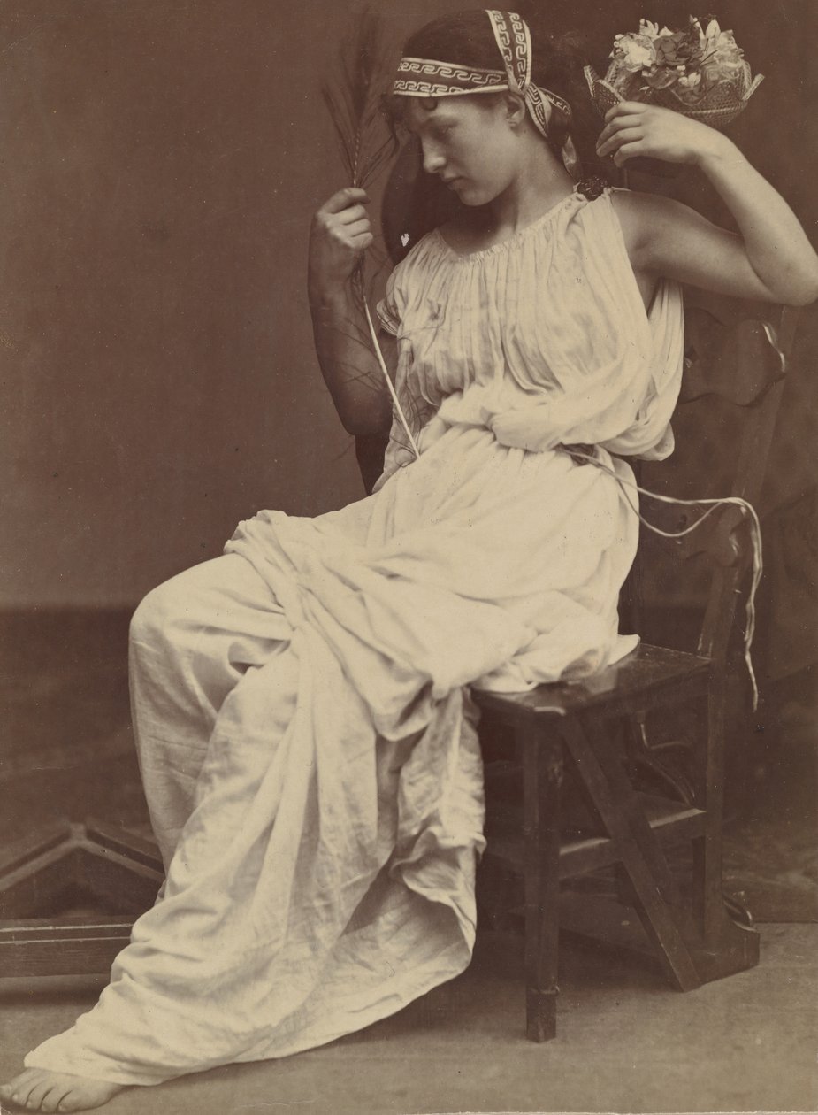 Flora Contemplating Vanity, 1860年。 作者 奥斯卡·古斯塔夫·瑞兰德