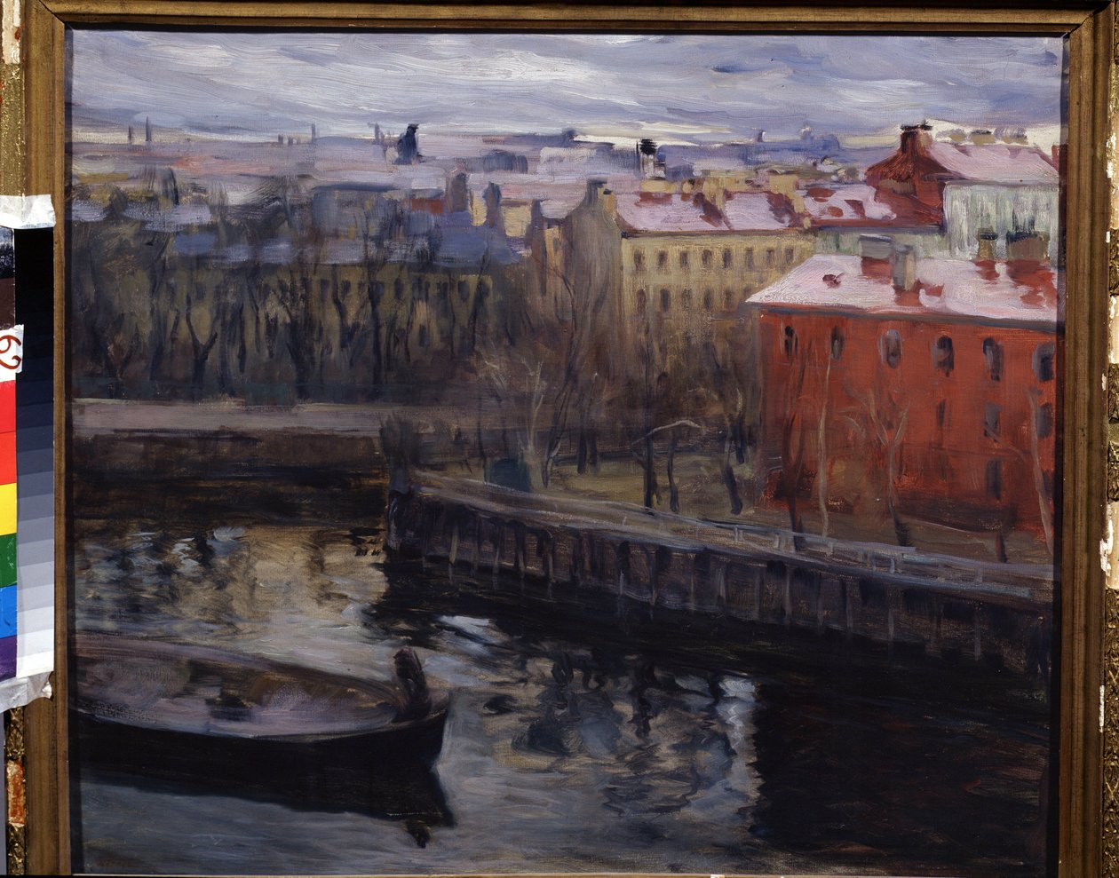 Actuelle Saint Petersbourg 的 "列宁格勒景观"。Osip Emmanuilovich Braz（1872-1936 年）的绘画作品 卡卢加地区艺术博物馆 作者 Osip Emmanuilovich Braz