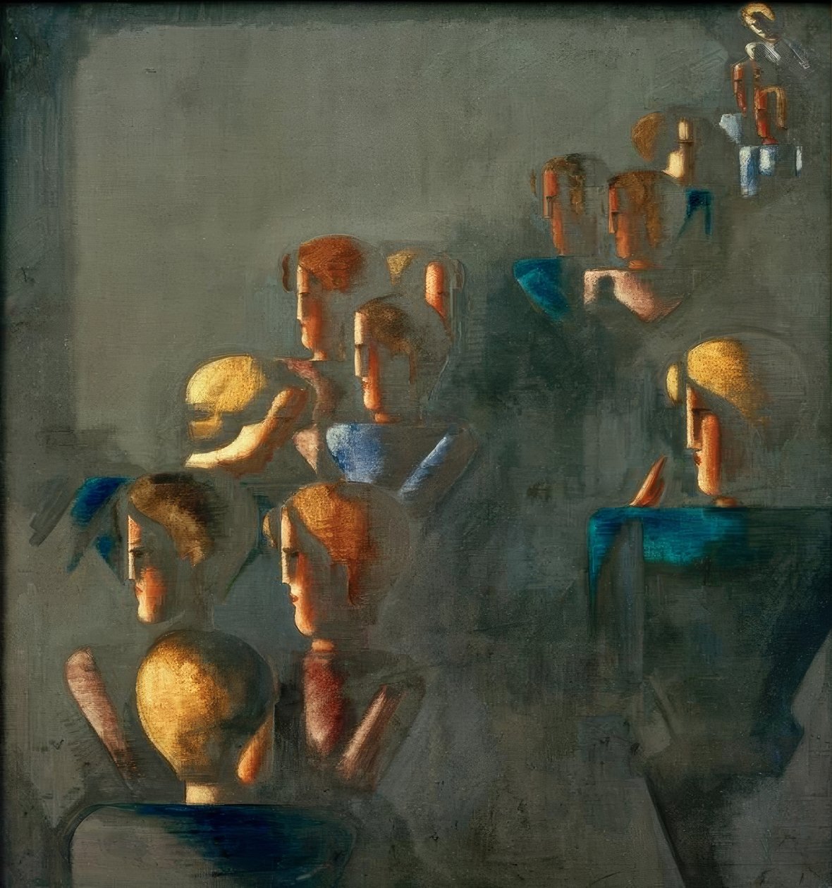 蓝色图片 作者 奥斯卡·施勒默（Oskar Schlemmer）