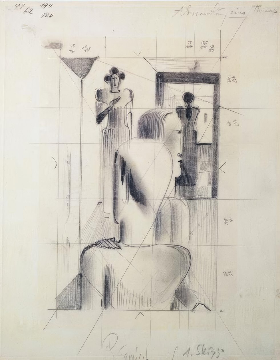 房间里的人物 作者 奥斯卡·施勒默（Oskar Schlemmer）