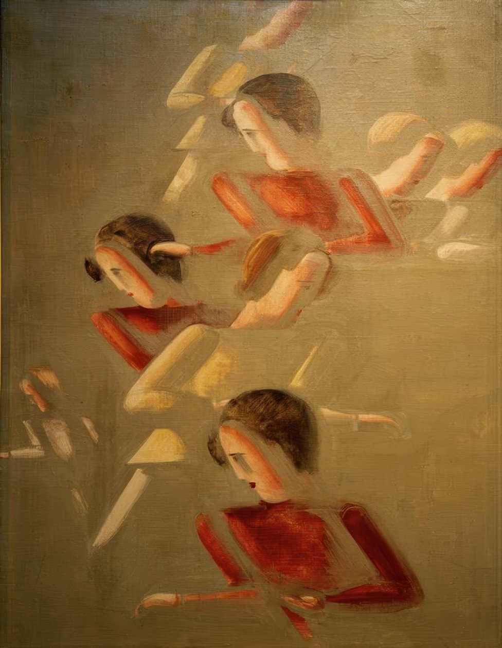 红色互相对抗 作者 奥斯卡·施勒默（Oskar Schlemmer）