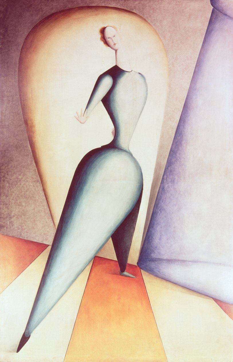 舞者，1922-23 作者 奥斯卡·施勒默（Oskar Schlemmer）