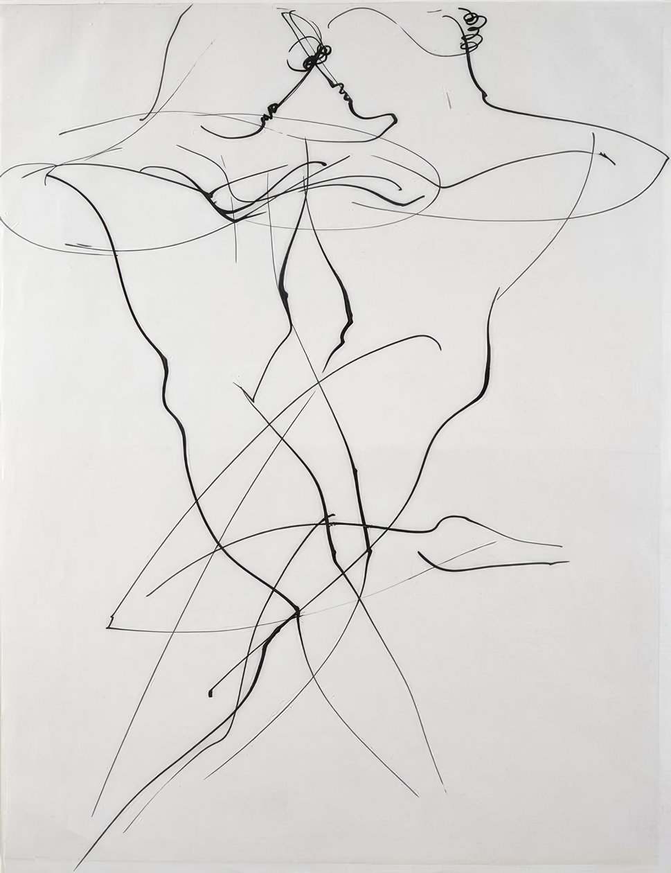 两个在反向运动中摆动 作者 奥斯卡·施勒默（Oskar Schlemmer）
