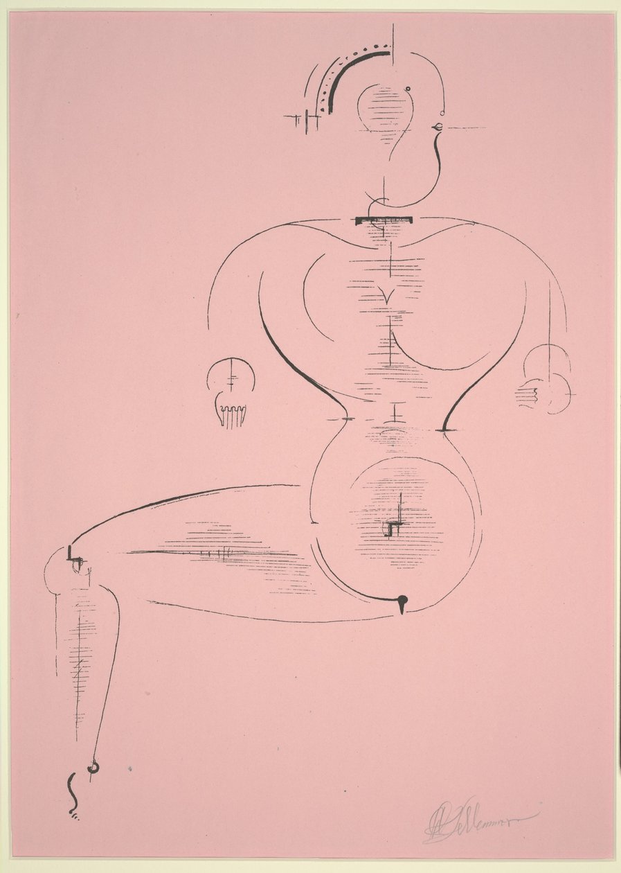 图H 2 作者 奥斯卡·施勒默（Oskar Schlemmer）
