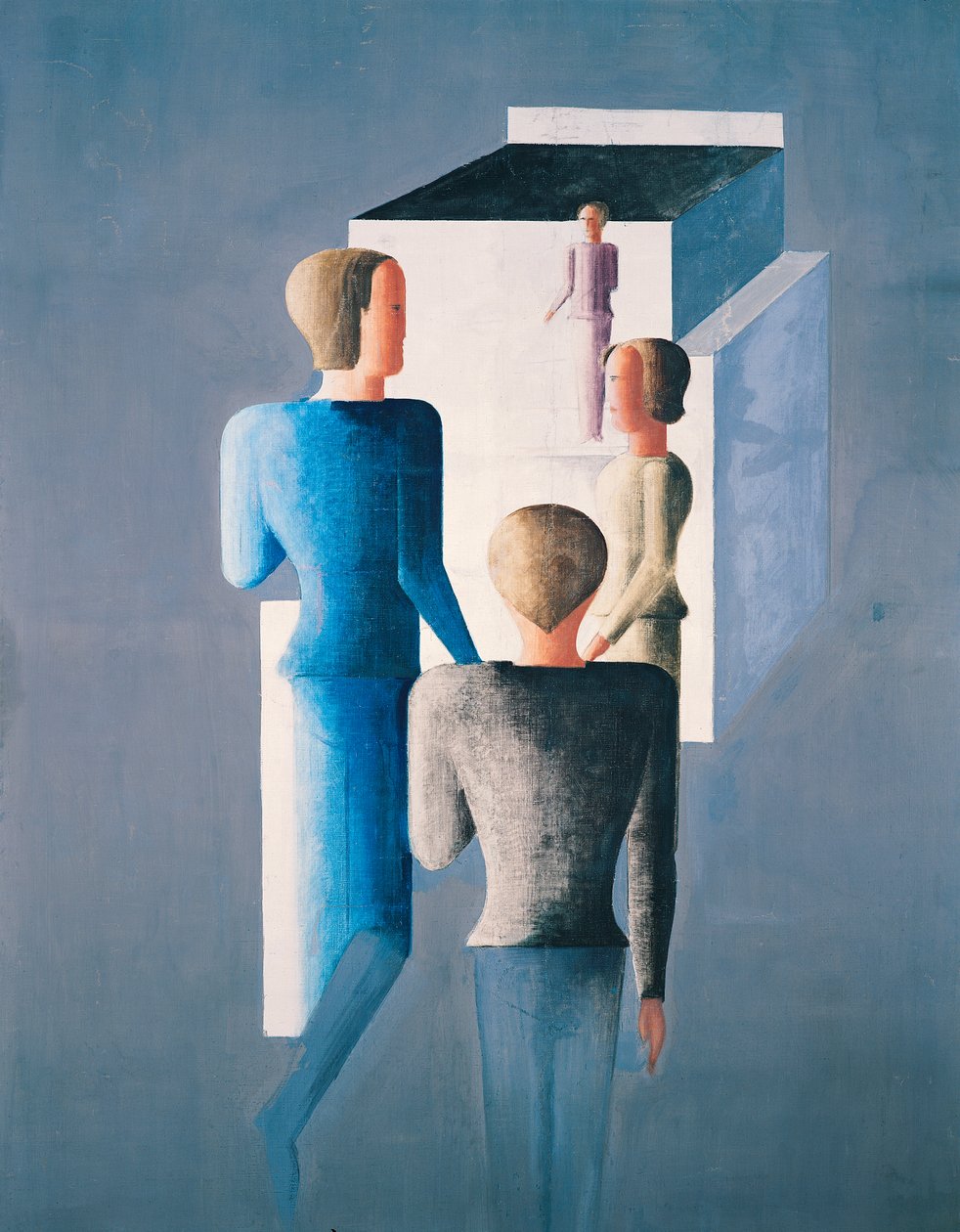 四个数字和一个立方体 作者 奥斯卡·施勒默（Oskar Schlemmer）