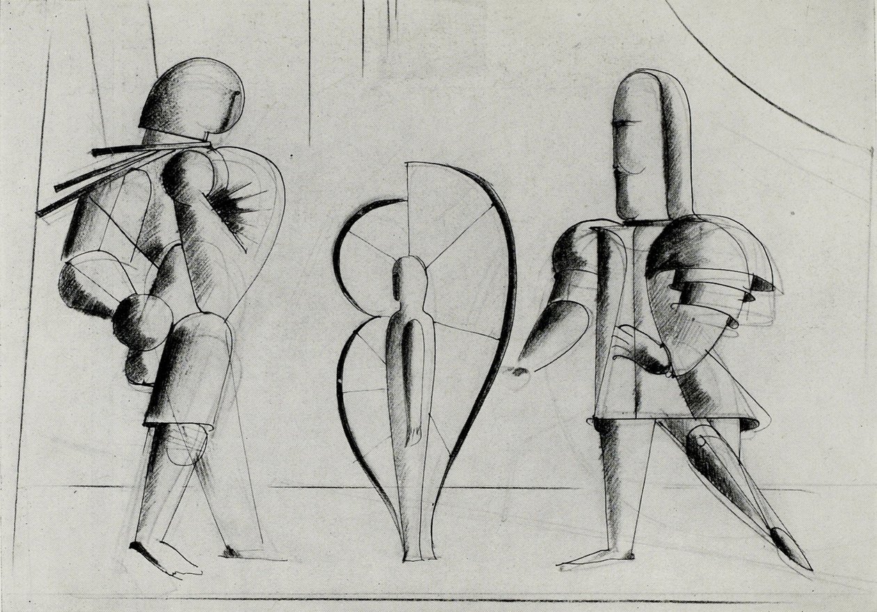来自包豪斯剧院，1925年。 作者 奥斯卡·施勒默（Oskar Schlemmer）