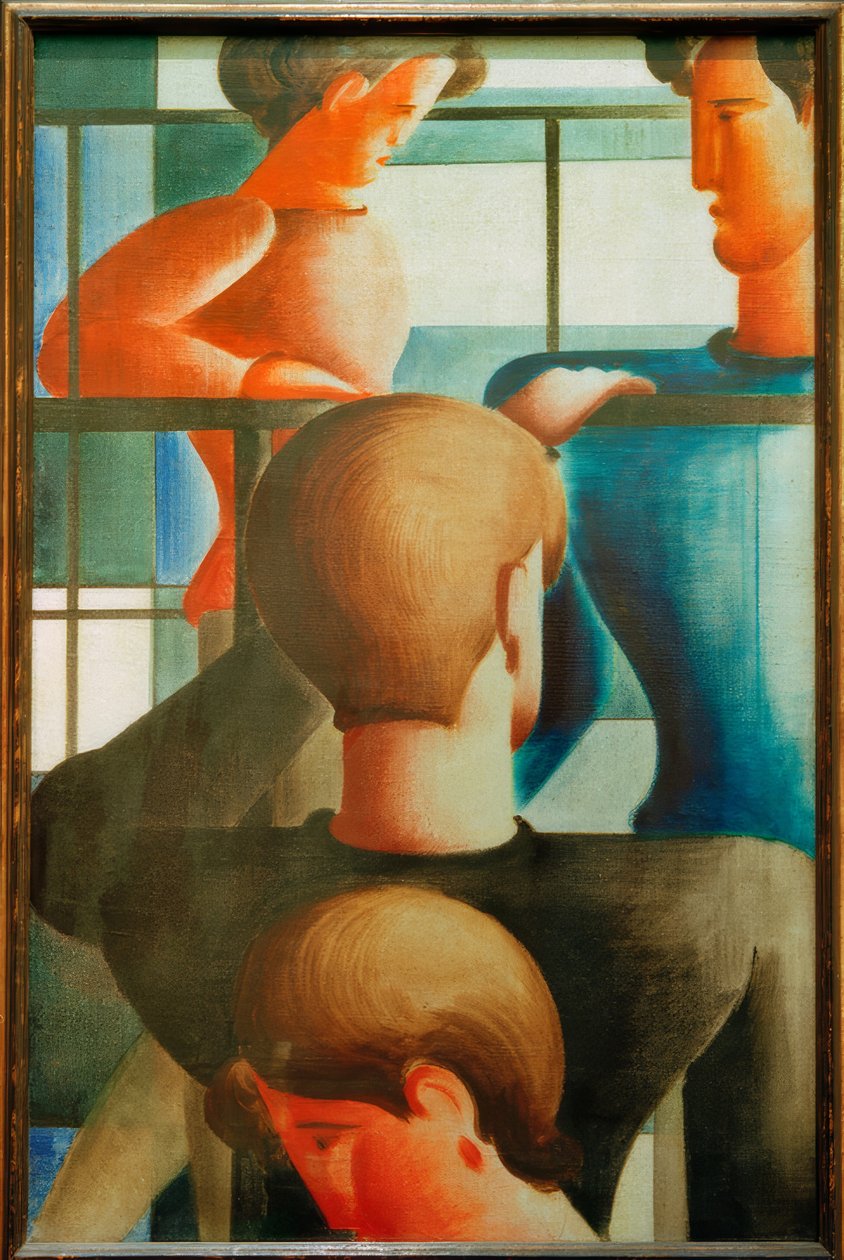 我在栏杆组 作者 奥斯卡·施勒默（Oskar Schlemmer）
