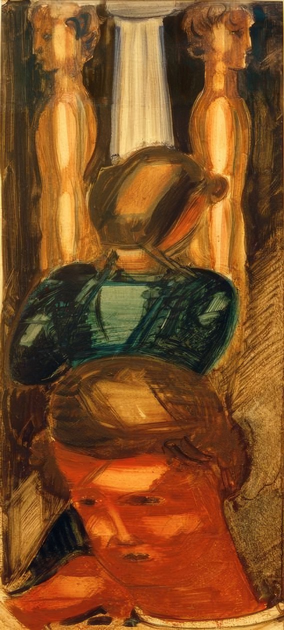 在多立克柱前组 作者 奥斯卡·施勒默（Oskar Schlemmer）