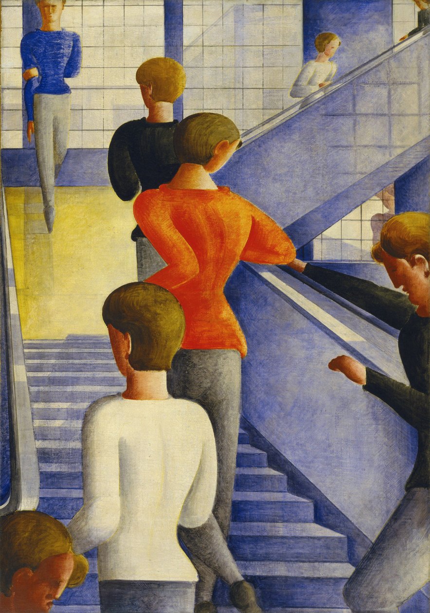 包豪斯楼梯间 作者 奥斯卡·施勒默（Oskar Schlemmer）