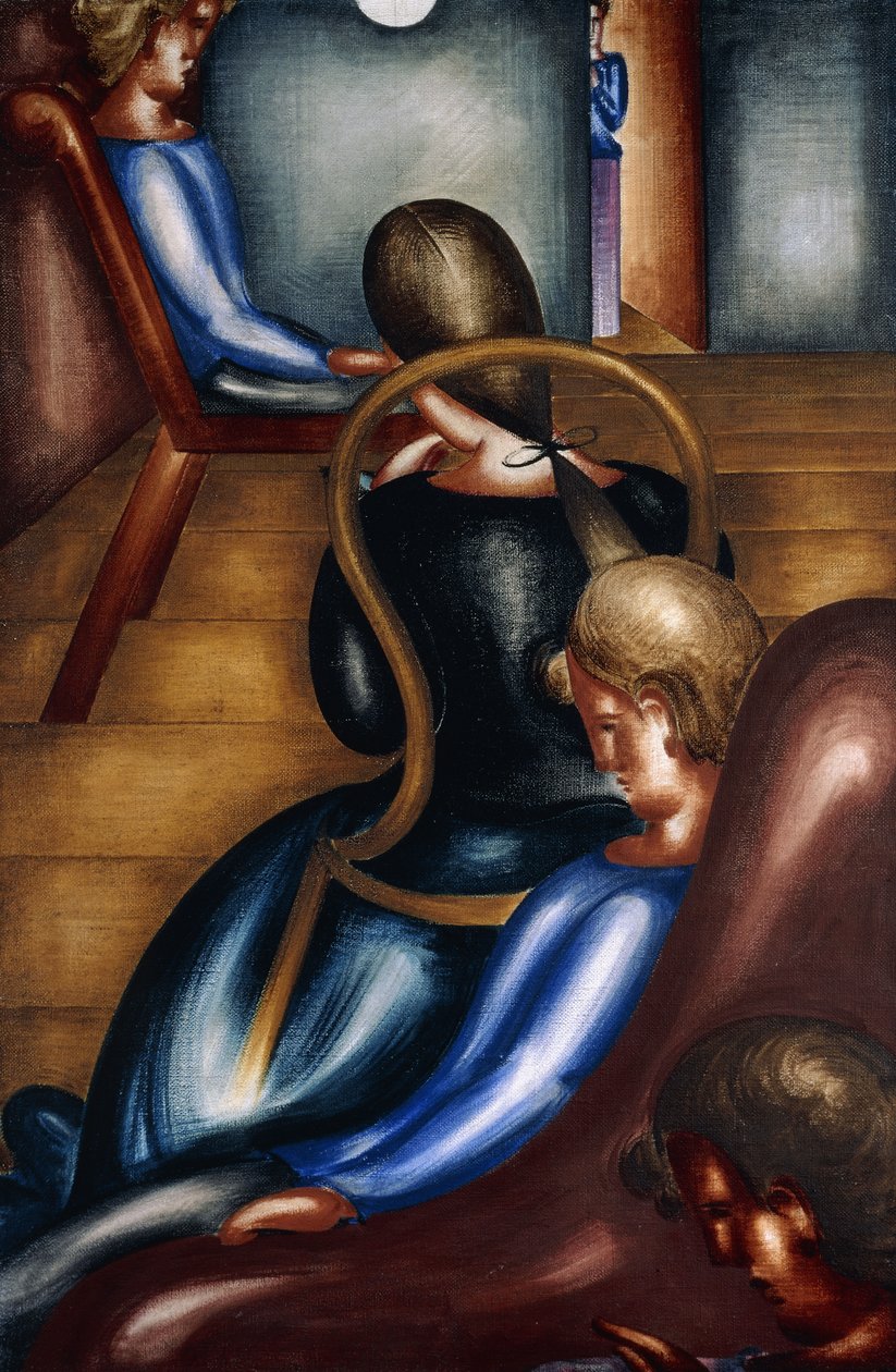 久坐不动组1；大座位组1 作者 奥斯卡·施勒默（Oskar Schlemmer）