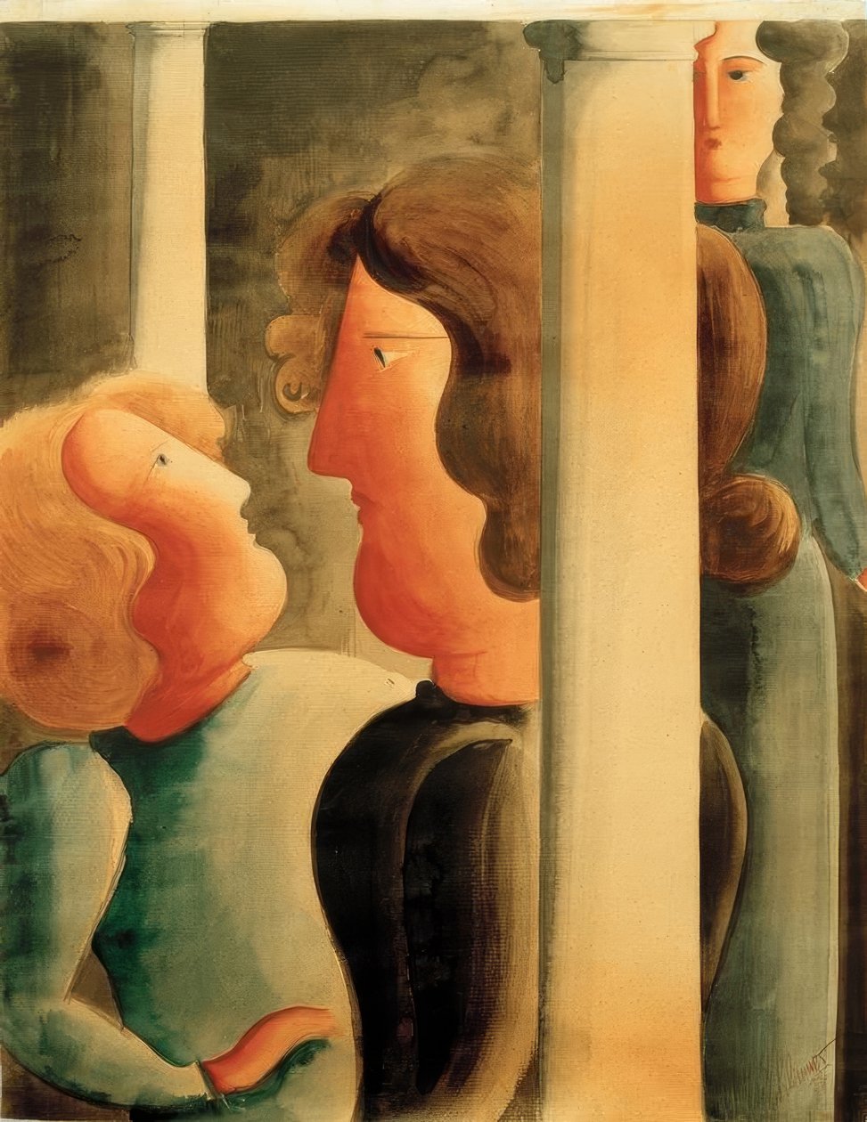 列之间 作者 奥斯卡·施勒默（Oskar Schlemmer）