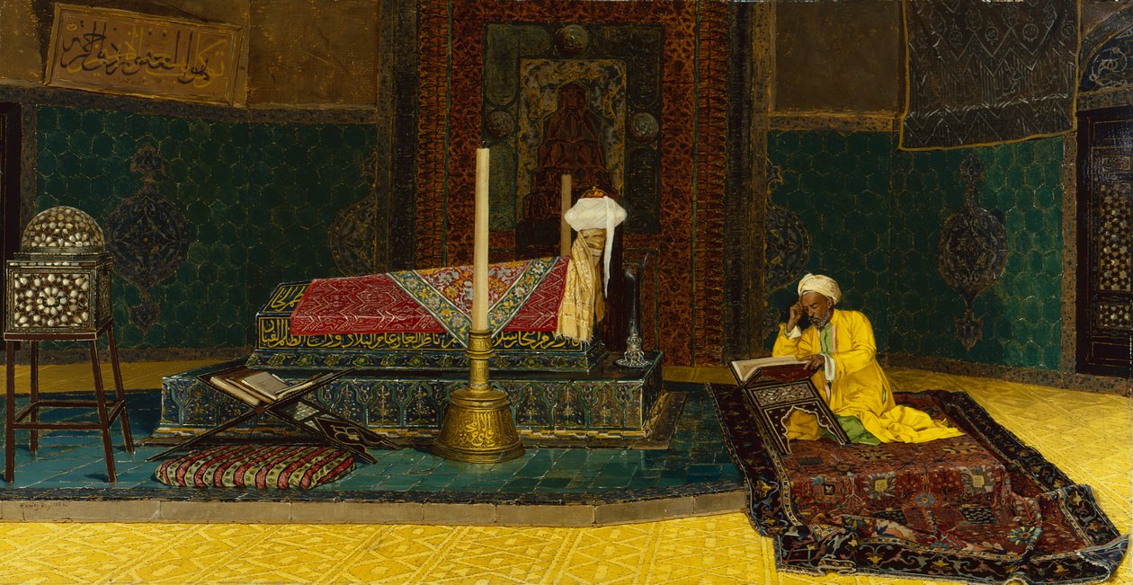 在马赫姆特的墓穴中 作者 Osman Pacha Zadeh Hamdy Bey