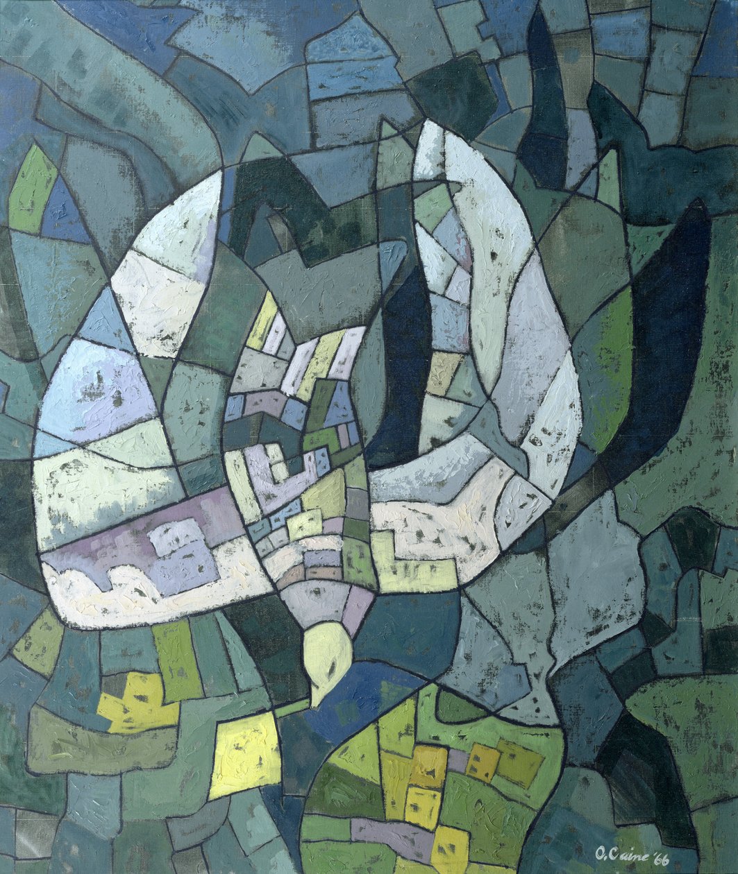 降落的鸽子：天秤座，1966年 作者 奥斯蒙·坚