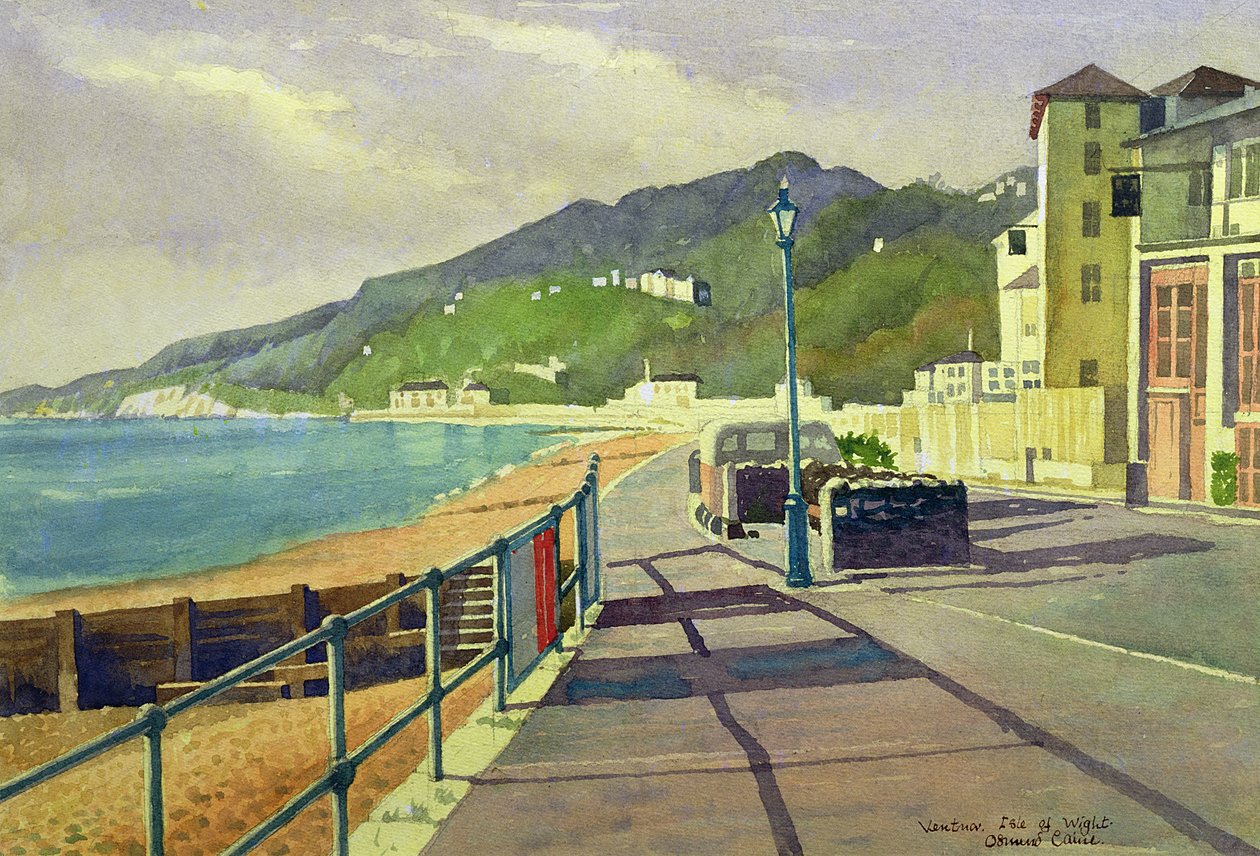 Ventnor，怀特岛（纸上的wc） 作者 奥斯蒙·坚
