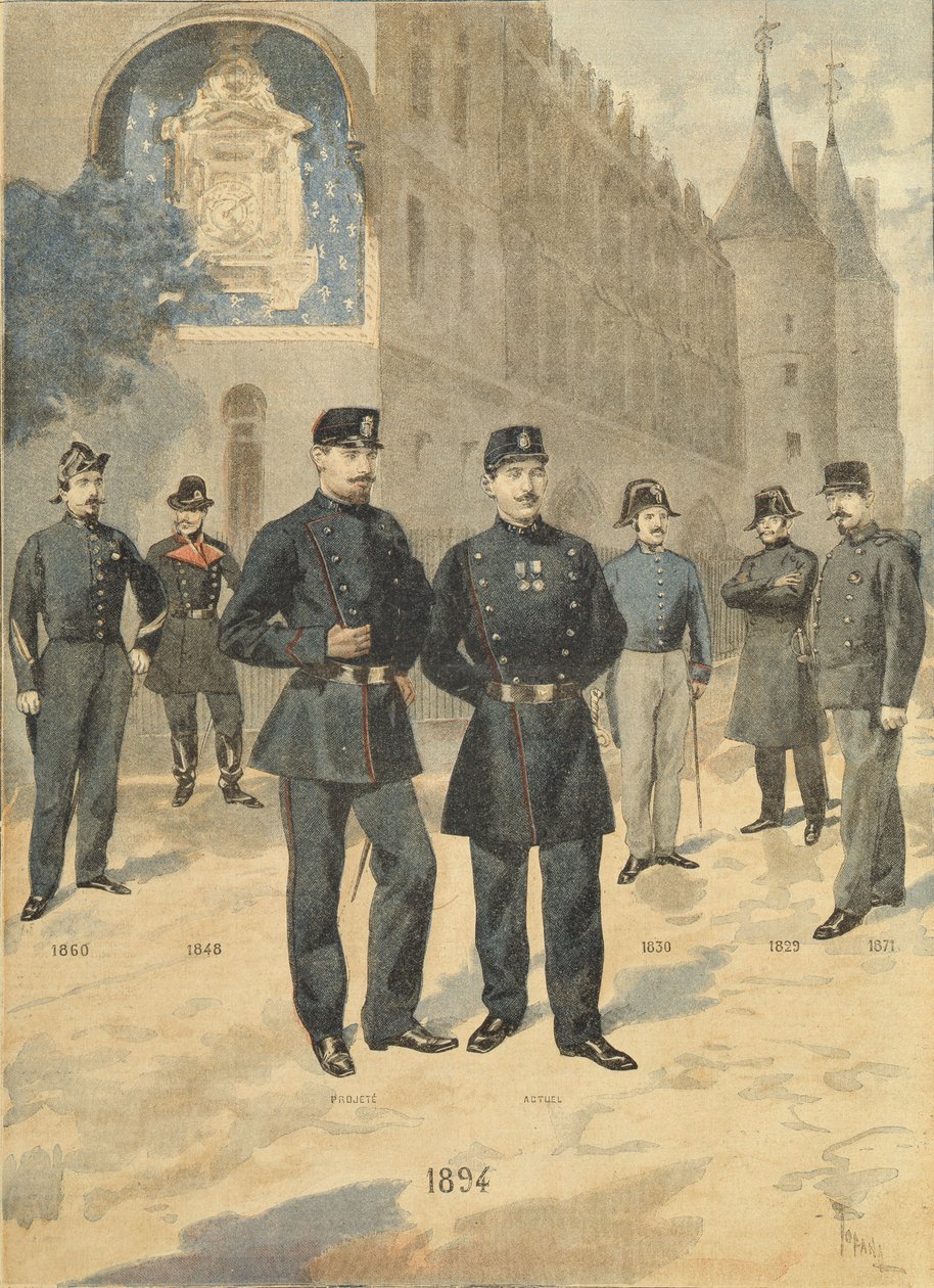1894年10月8日“小日记”中的和平守护者新制服 作者 奥斯瓦尔多·托法尼（Oswaldo Tofani）