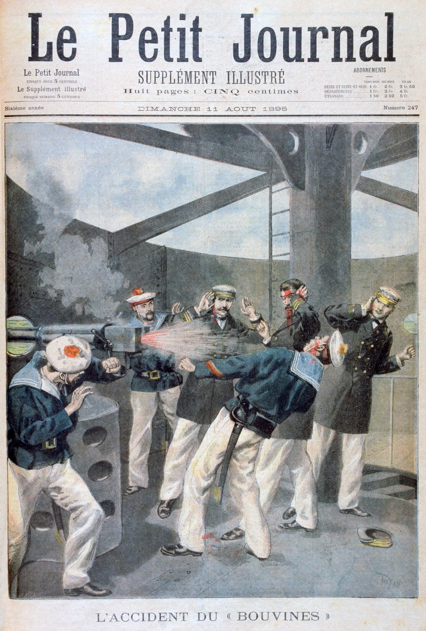 法国战舰Bouvines事故，1895年 作者 奥斯瓦尔多·托法尼（Oswaldo Tofani）