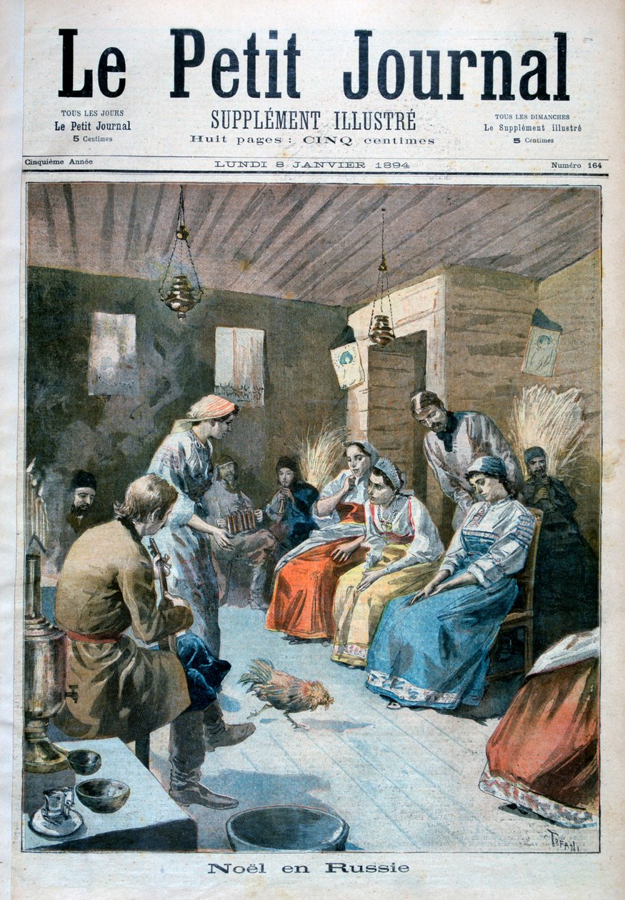 1893年，俄罗斯圣诞节，1894年 作者 奥斯瓦尔多·托法尼（Oswaldo Tofani）