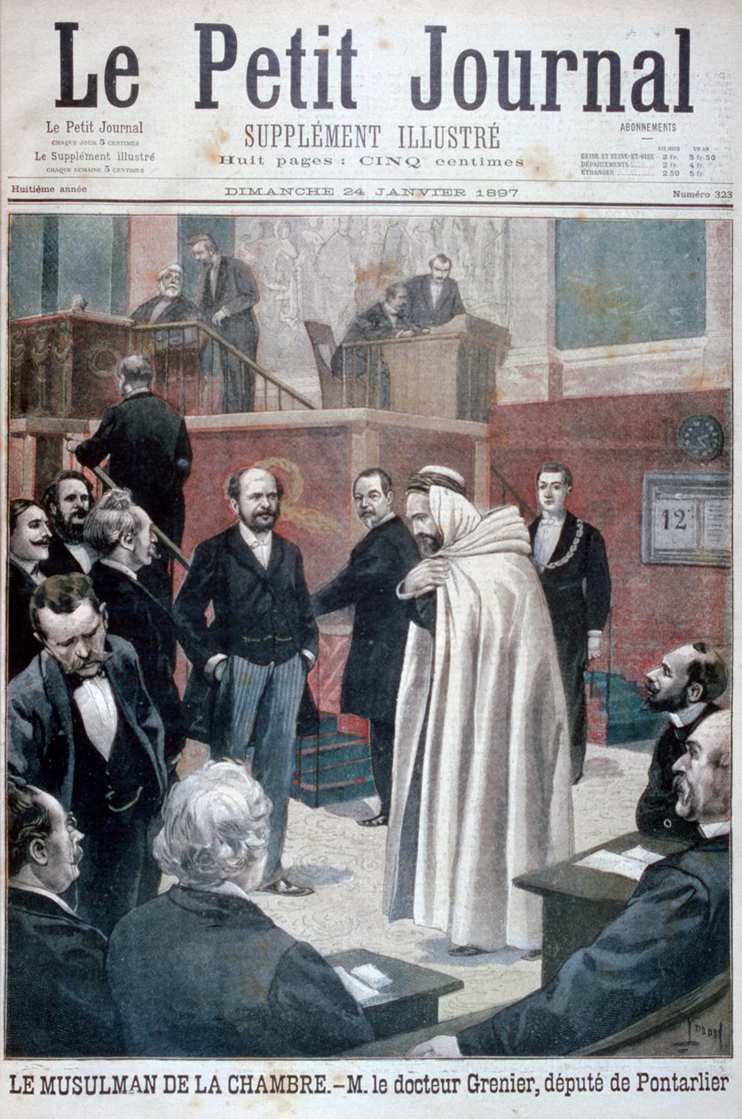 1897年，法国国民议会第一任穆斯林代表Philippe Grenier博士 作者 奥斯瓦尔多·托法尼（Oswaldo Tofani）