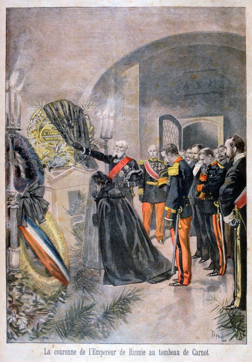 俄罗斯皇帝在1896年的科诺特墓前 作者 奥斯瓦尔多·托法尼（Oswaldo Tofani）