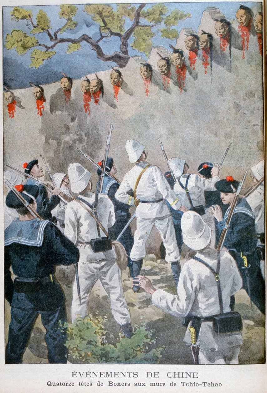 1900年十四岁的义和团墙上的拳击手团长 作者 奥斯瓦尔多·托法尼（Oswaldo Tofani）