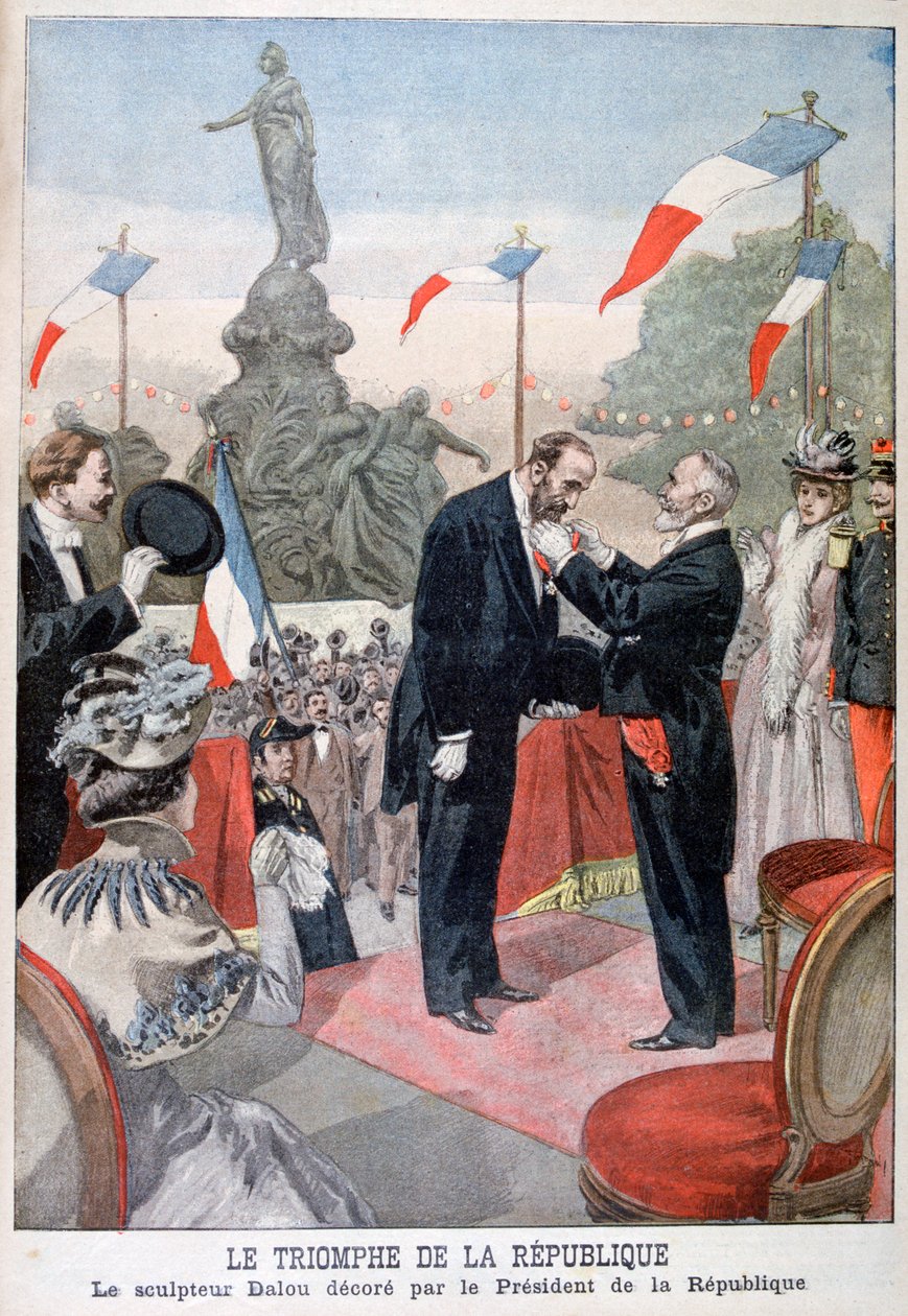 朱尔斯·达卢（Jules Dalou）被埃米尔·卢贝（Emile Loubet）授予荣誉军团勋章，1899年 作者 奥斯瓦尔多·托法尼（Oswaldo Tofani）