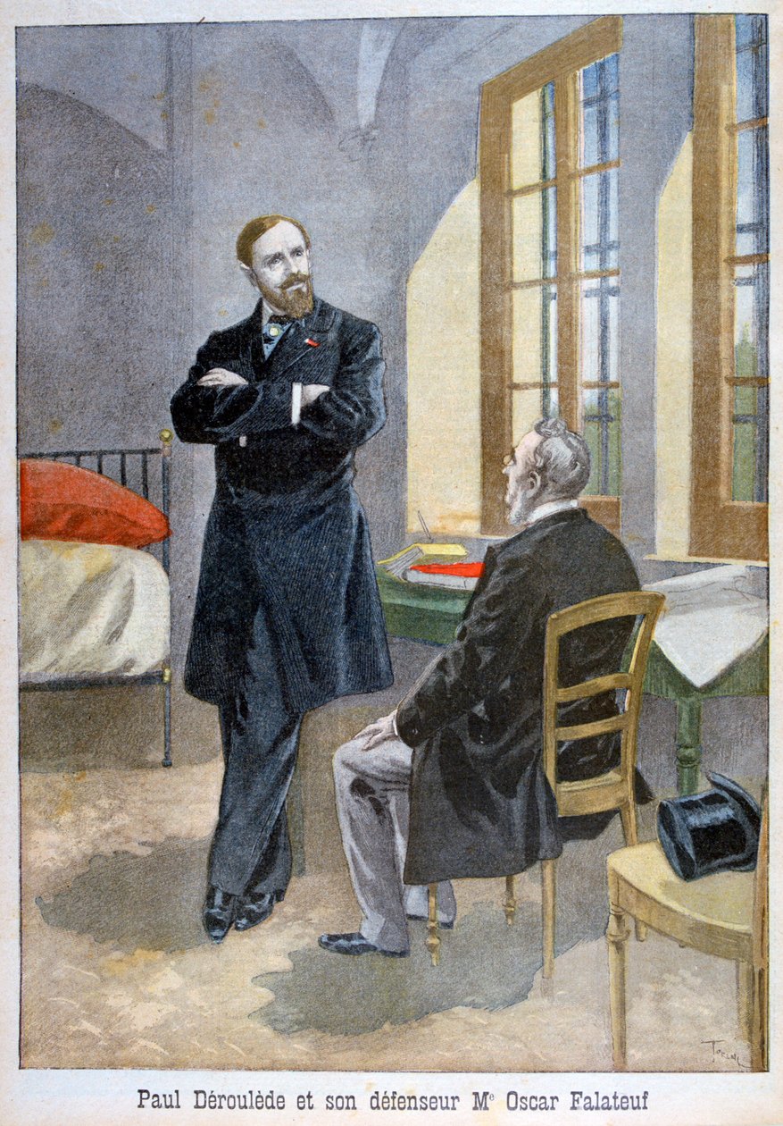 保罗·德鲁埃德（PaulDéroulède）和他的后卫奥斯卡·法拉图夫（Oscar Falateuf），1899年。 作者 奥斯瓦尔多·托法尼（Oswaldo Tofani）