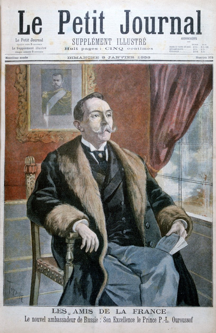 PL乌鲁索夫王子，新任俄罗斯大使，1898年 作者 奥斯瓦尔多·托法尼（Oswaldo Tofani）