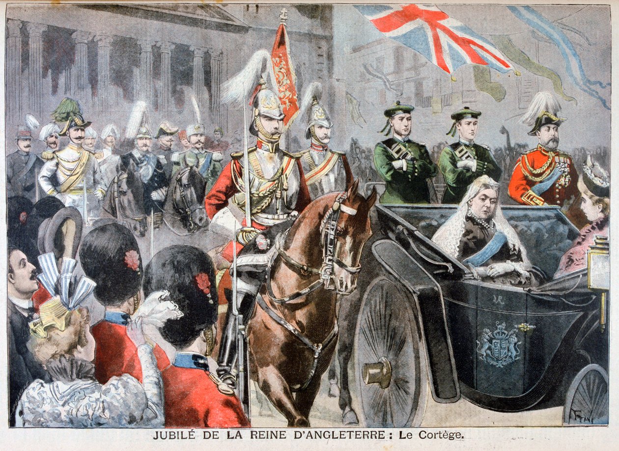 游行，维多利亚女王的钻石禧年，1897年 作者 奥斯瓦尔多·托法尼（Oswaldo Tofani）