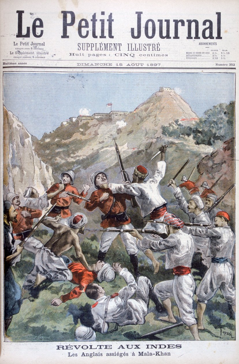 1897年，英军在印度马拉卡德（Malakand）围攻了西北边境 作者 奥斯瓦尔多·托法尼（Oswaldo Tofani）