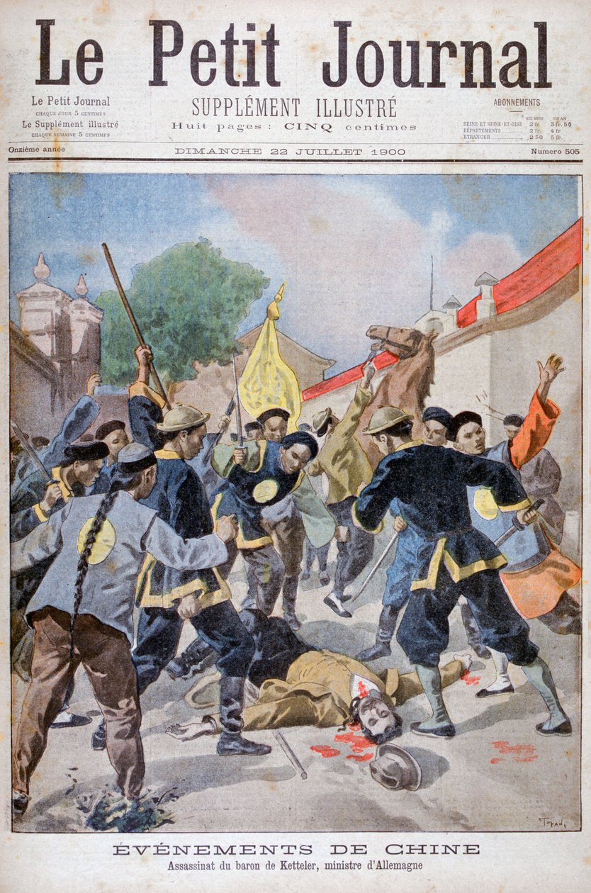 1900年，中国德国大臣凯特勒男爵被谋杀 作者 奥斯瓦尔多·托法尼（Oswaldo Tofani）