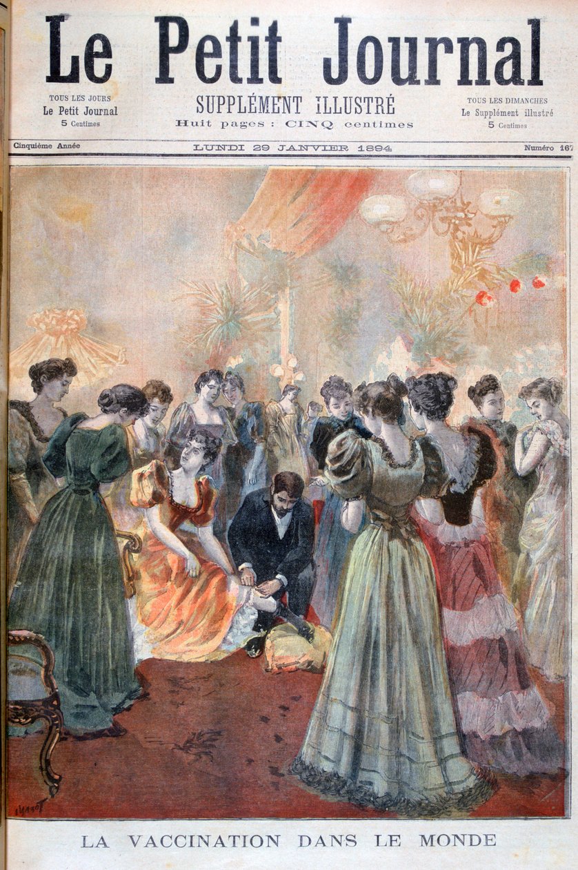 天花疫苗，巴黎，1894年 作者 奥斯瓦尔多·托法尼（Oswaldo Tofani）