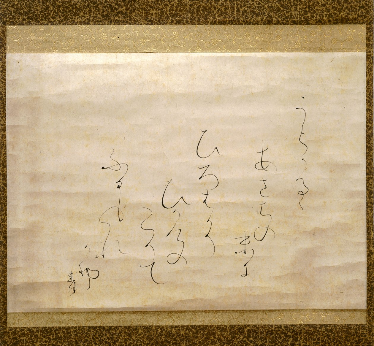 晚秋阵雨（Shigure），明治时期，约 1870 年（纸上墨迹） 作者 大田垣莲月