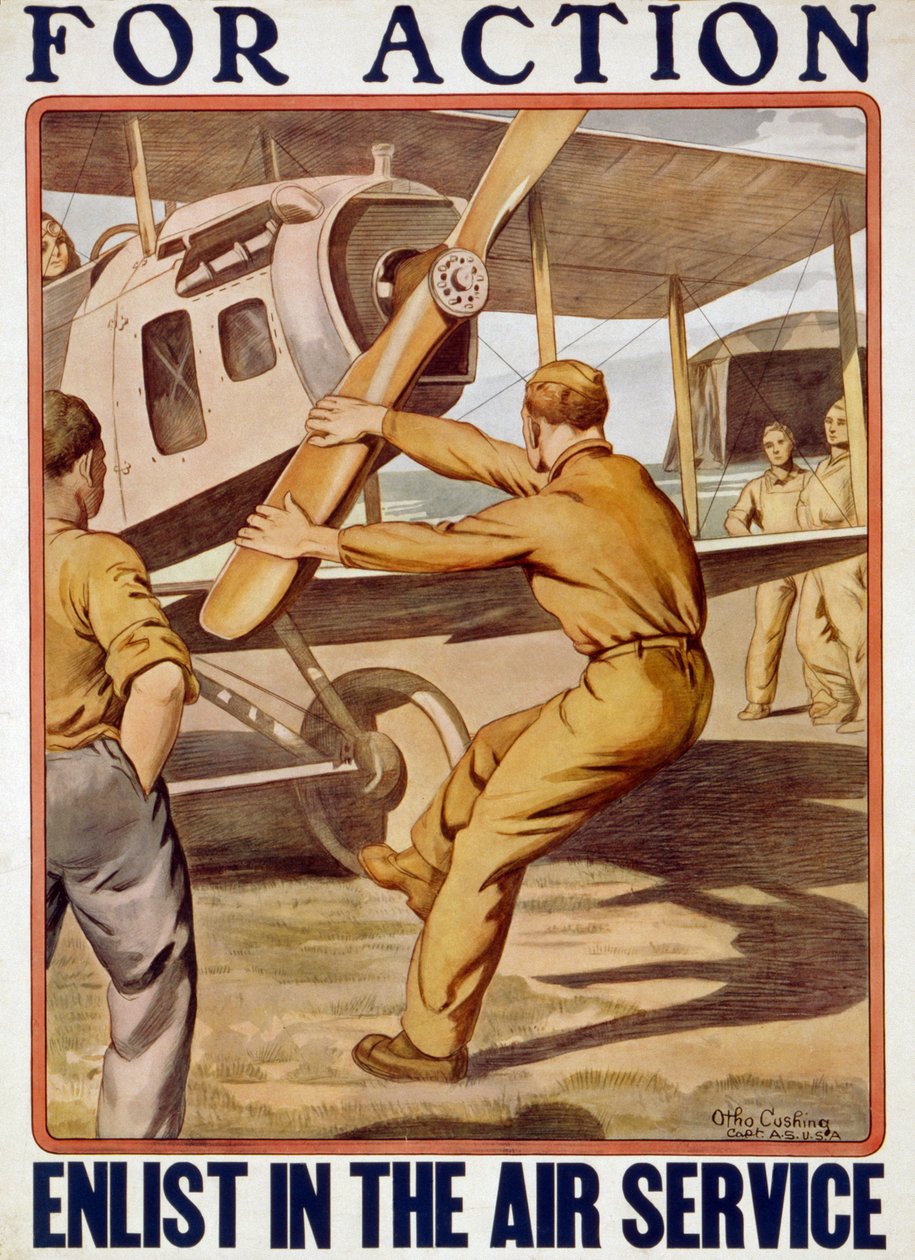 行动，参加航空服务，1917-20 作者 奥索·库欣