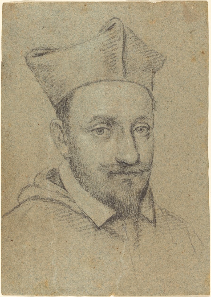 红衣主教的肖像（Alessandro Peretti Montalto?） 作者 奥塔维奥·莱昂尼（Ottavio Leoni）