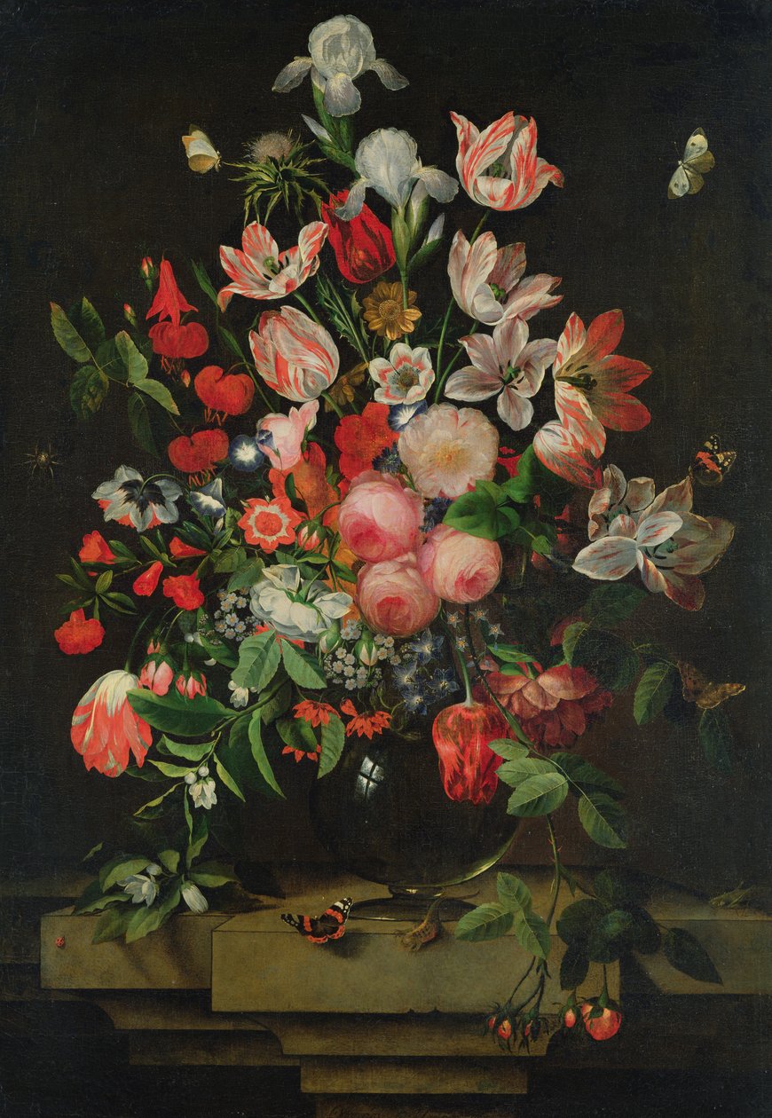 花卉绘画，1678年 作者 奥特玛长者