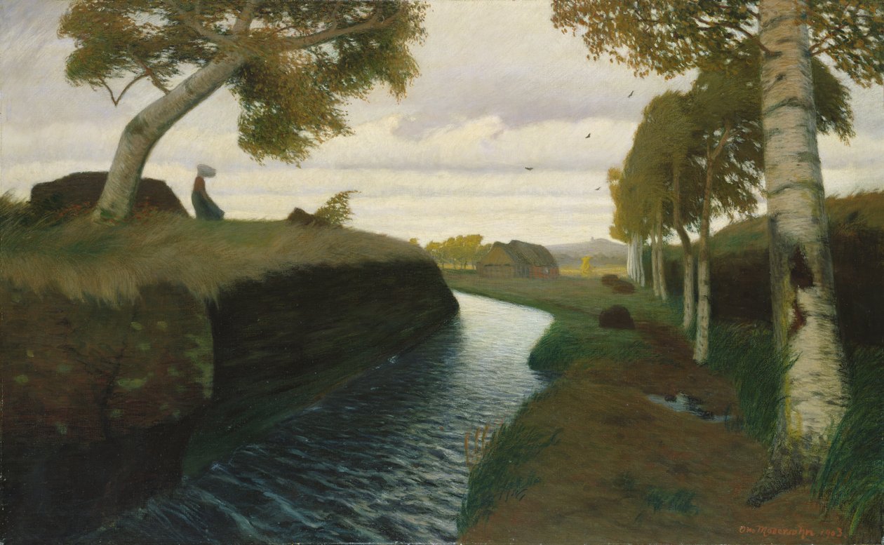 1903年，穆尔兰运河 作者 奥托·莫德森（Otto Modersohn）