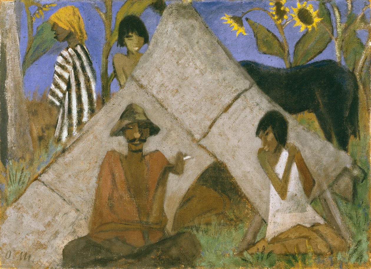 Gypsy Encampment，c.1925 作者 奥托穆勒