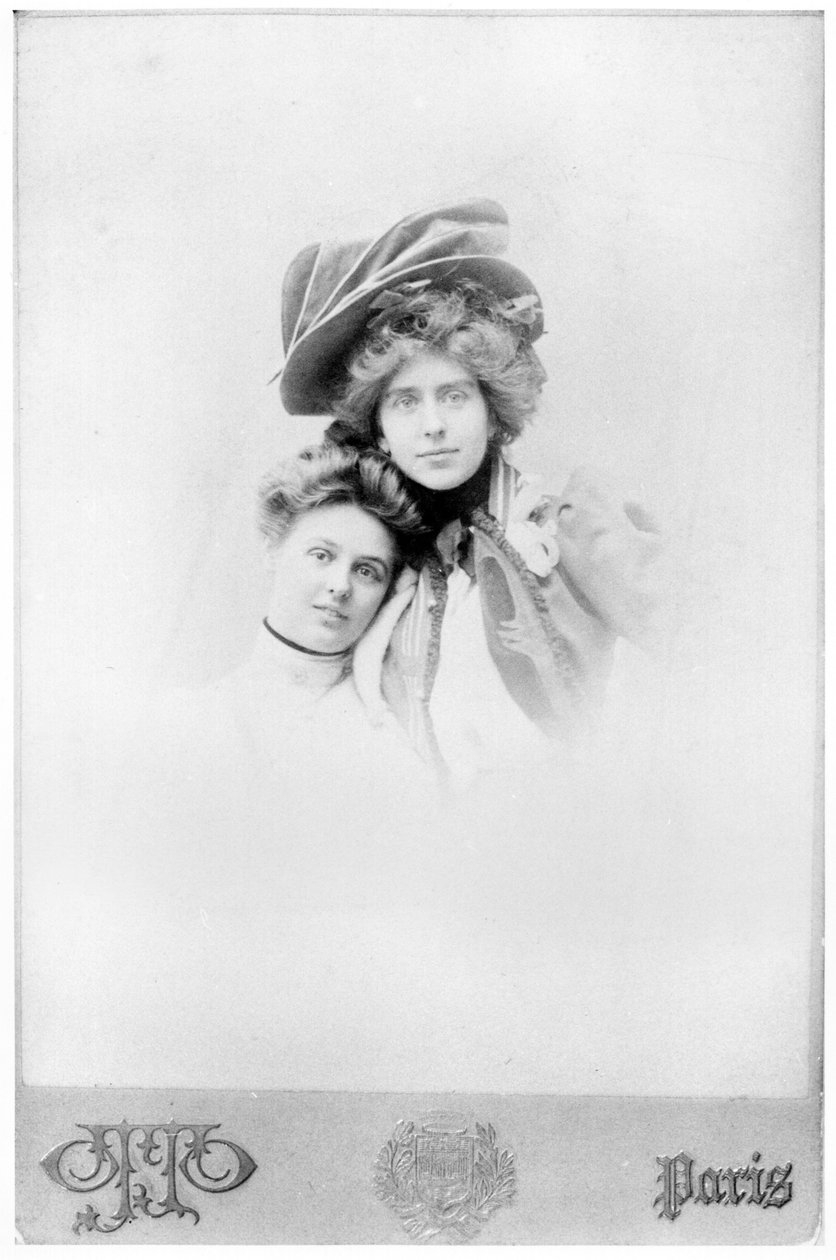 Nathalie Clifford Barney（1876-1972）和Renee Vivien（1877-1909）19世纪末 作者 奥托工作室