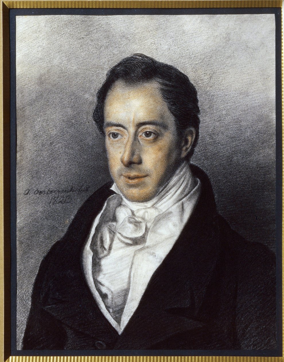 尼古拉斯·伊万诺维奇·图尔格涅夫（1789-1871）的肖像。 （屠格涅夫肖像）。 奥托作品（Yermolay）Oesterreich（1790-1871），纸板粉彩 作者 奥托奥地利