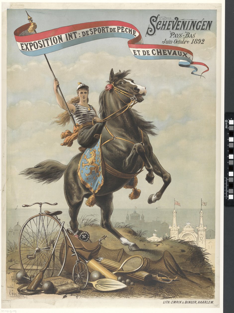 Exposition Int: de Sport de Pêche et de Chevaux / Scheveningen Pays-Bas 1892 年 6 月至 10 月（标题见实物） 作者 奥托·埃雷尔曼